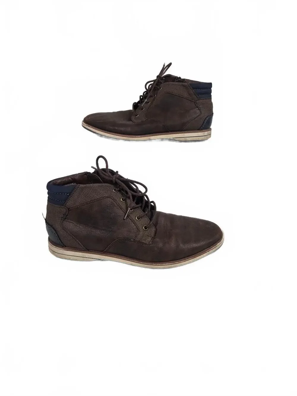 B-52 Bullboxer Sully Brown Ankle Chukka Boots Side Zip 8M